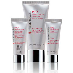 Elizabeth Arden Pro Kit Renoval Skin Protector Triple Accion 15 ml Limpiador Facial 50 ml Crema Renovadora 15 ml